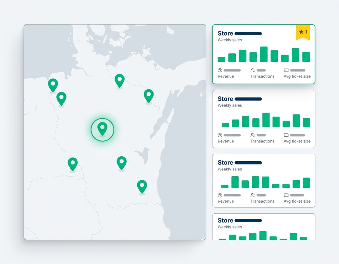 Franchise locations on one payments platform