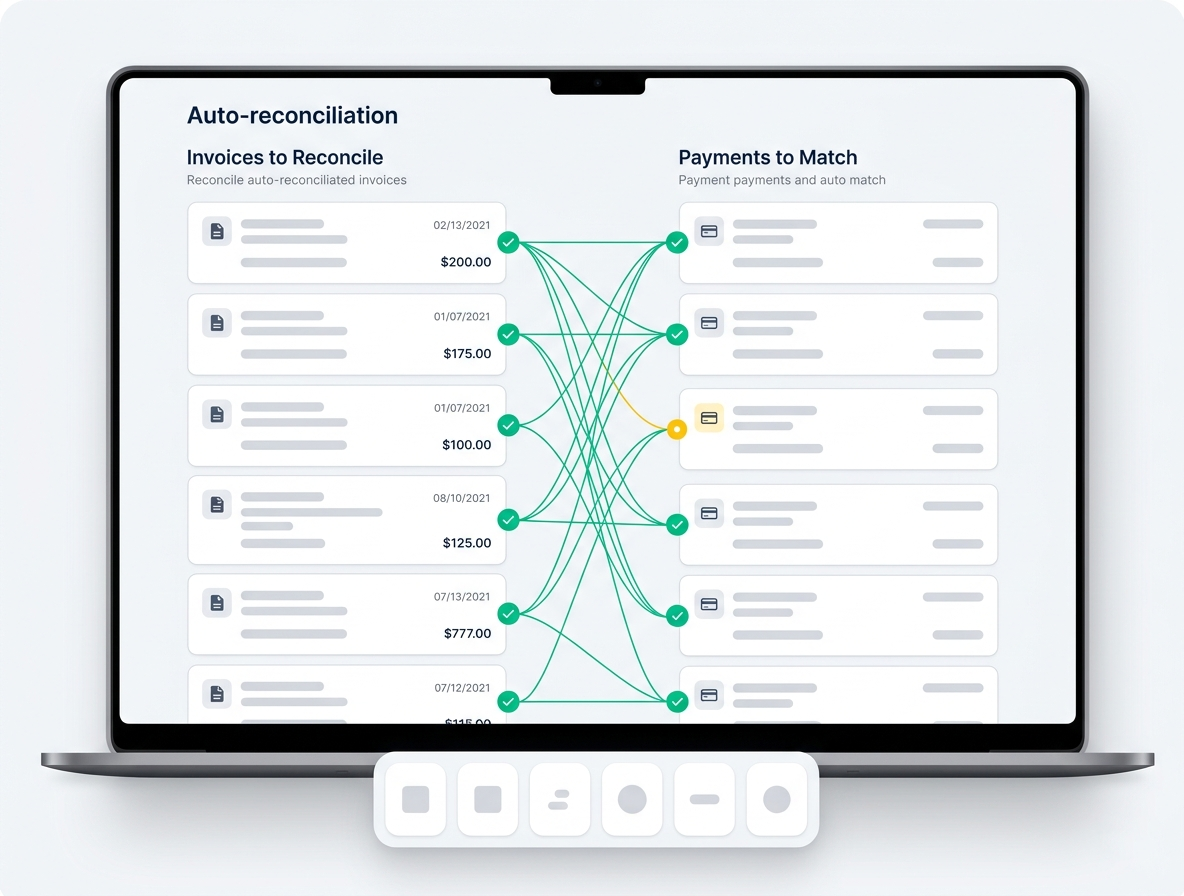Invoice reconciliation with accounting